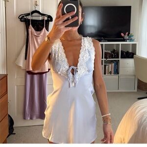 Princess Polly White Lace Detail Chemise